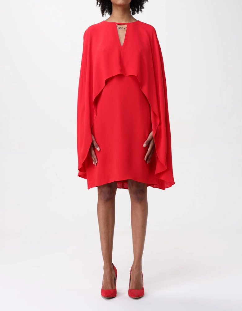 Capelet Overlay Dress