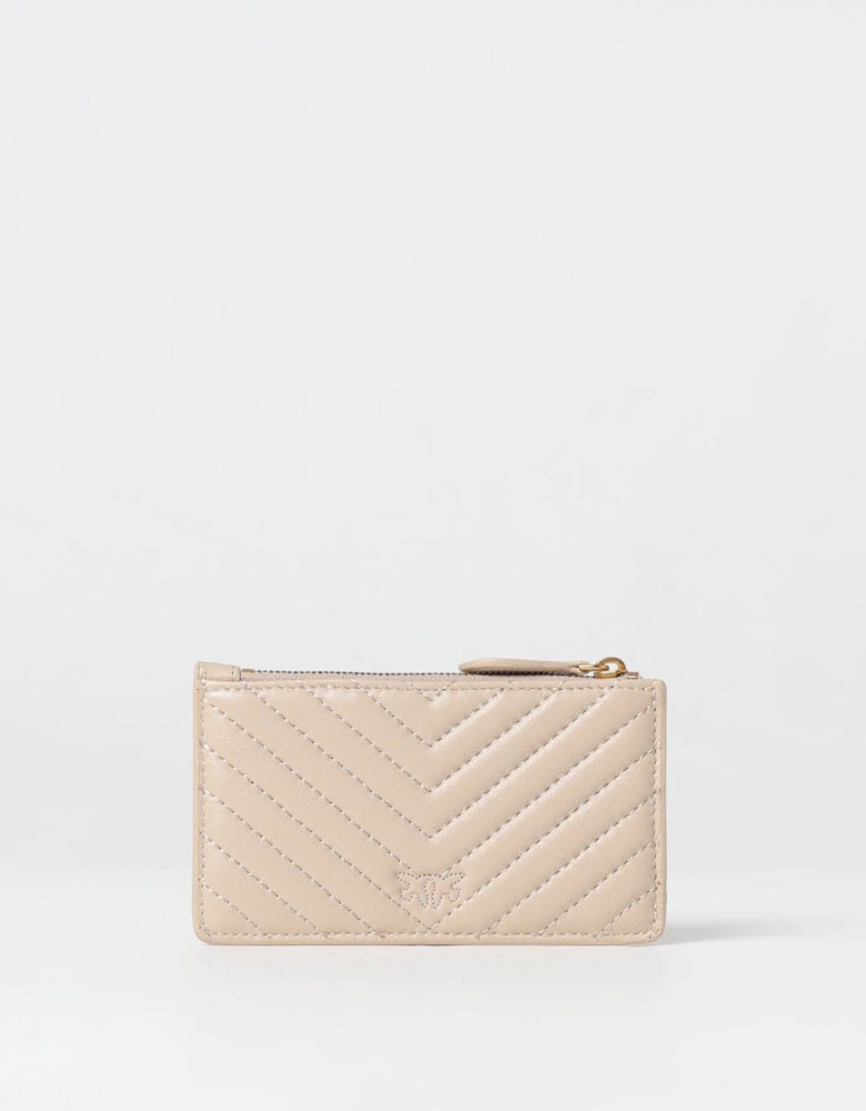 Zip Card Holder Leather Wallet