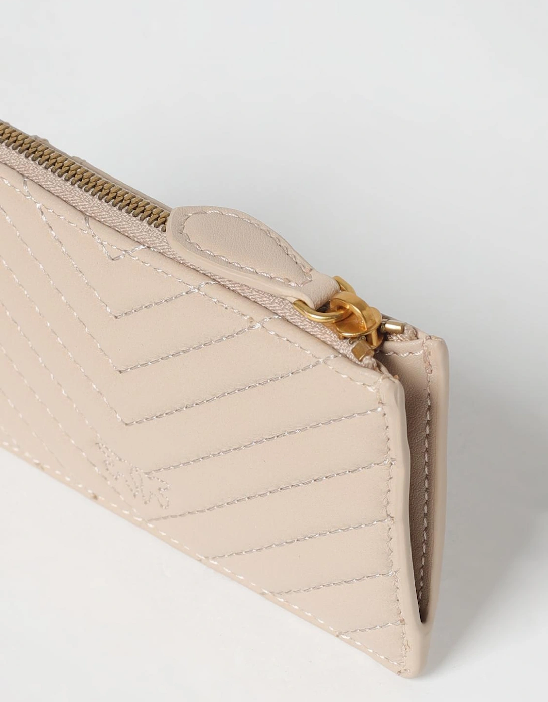 Zip Card Holder Leather Wallet