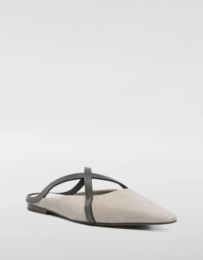 PointedToe Beaded Mules