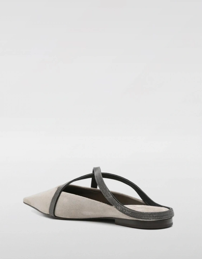PointedToe Beaded Mules
