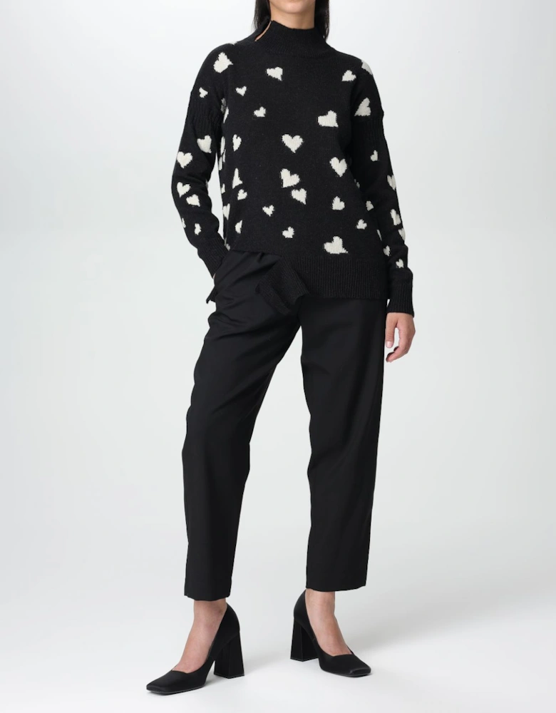 Cropped Pleated Trousers