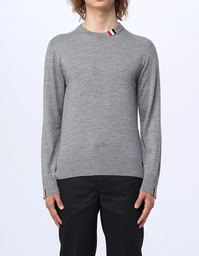 Crew Neck Sweater 4Bar Detail