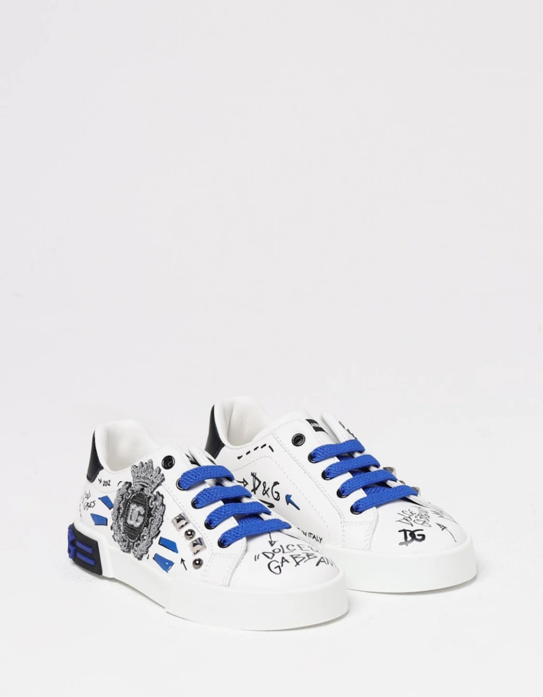 Kids Graffiti Print Sneakers