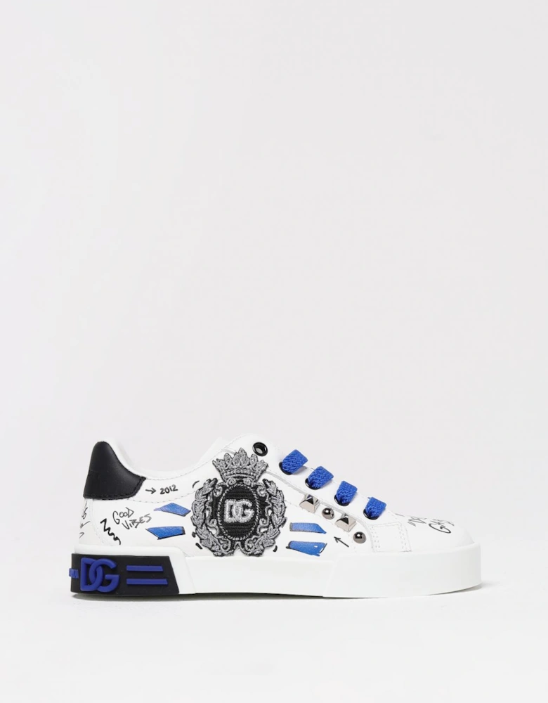 Kids Graffiti Print Sneakers