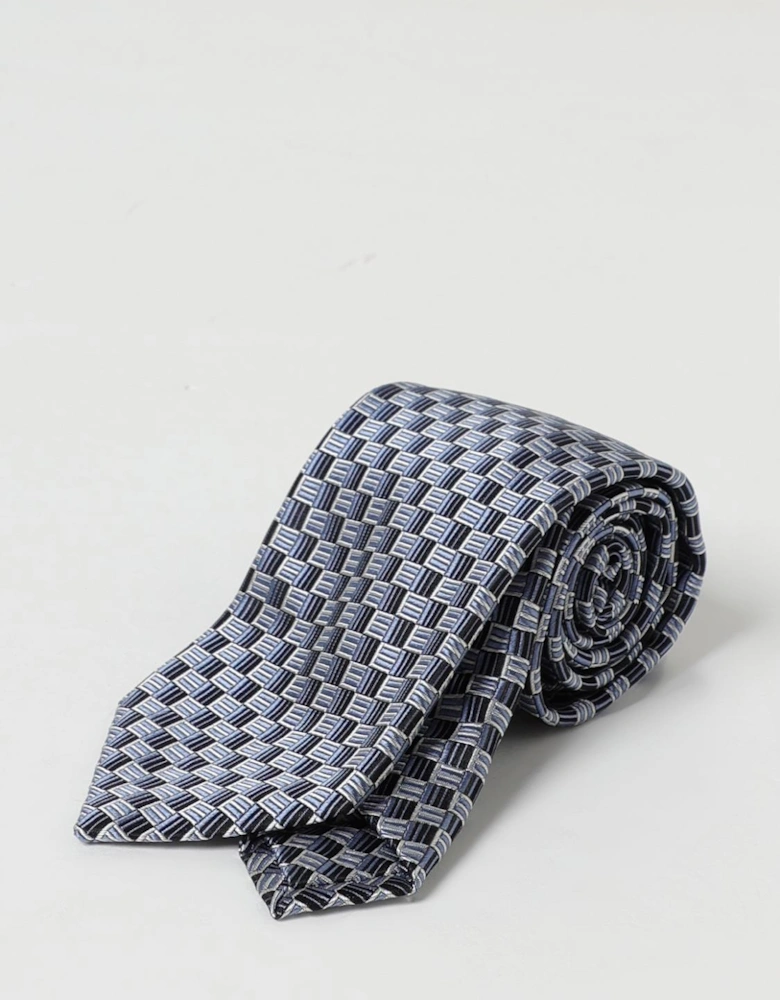 Geometric Pattern Silk Tie
