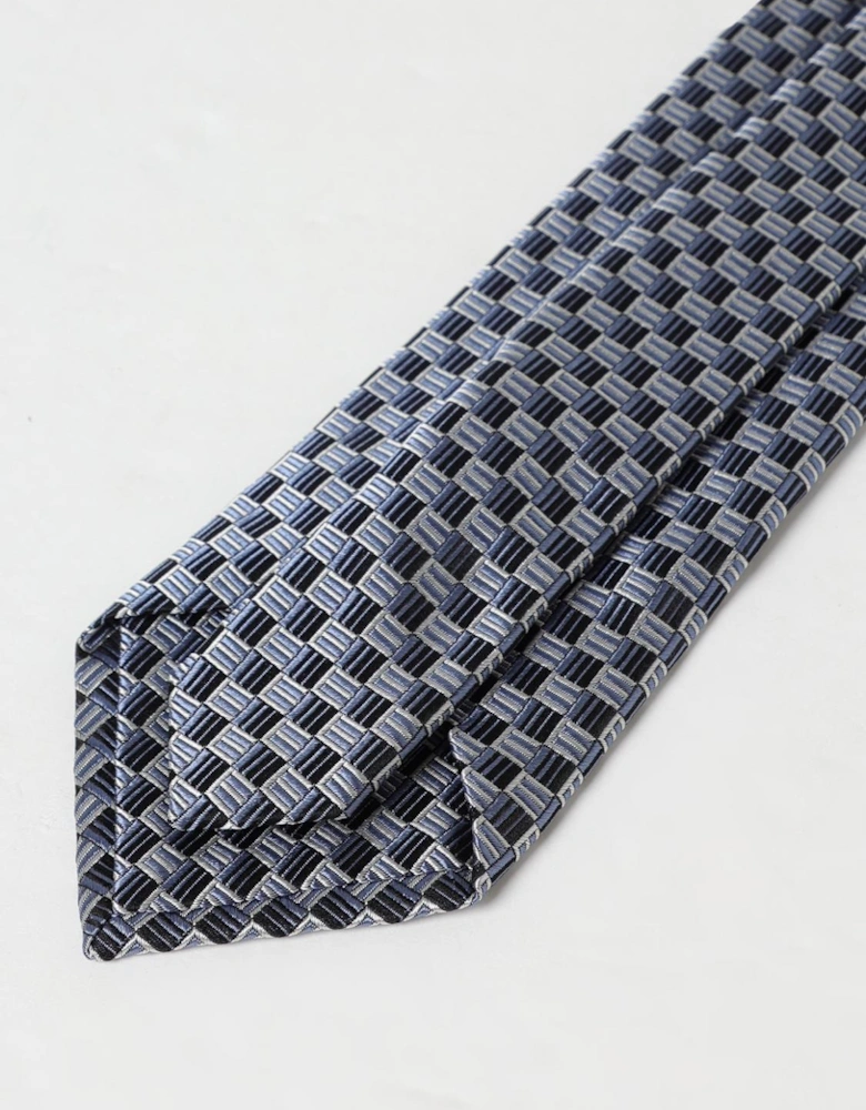 Geometric Pattern Silk Tie