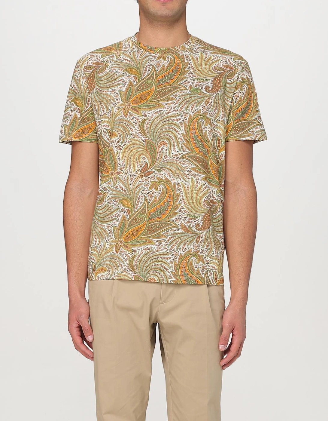 Paisley Print Short Sleeve Tee