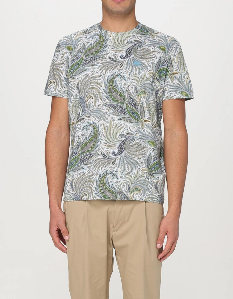 Paisley Print Short Sleeve Tee