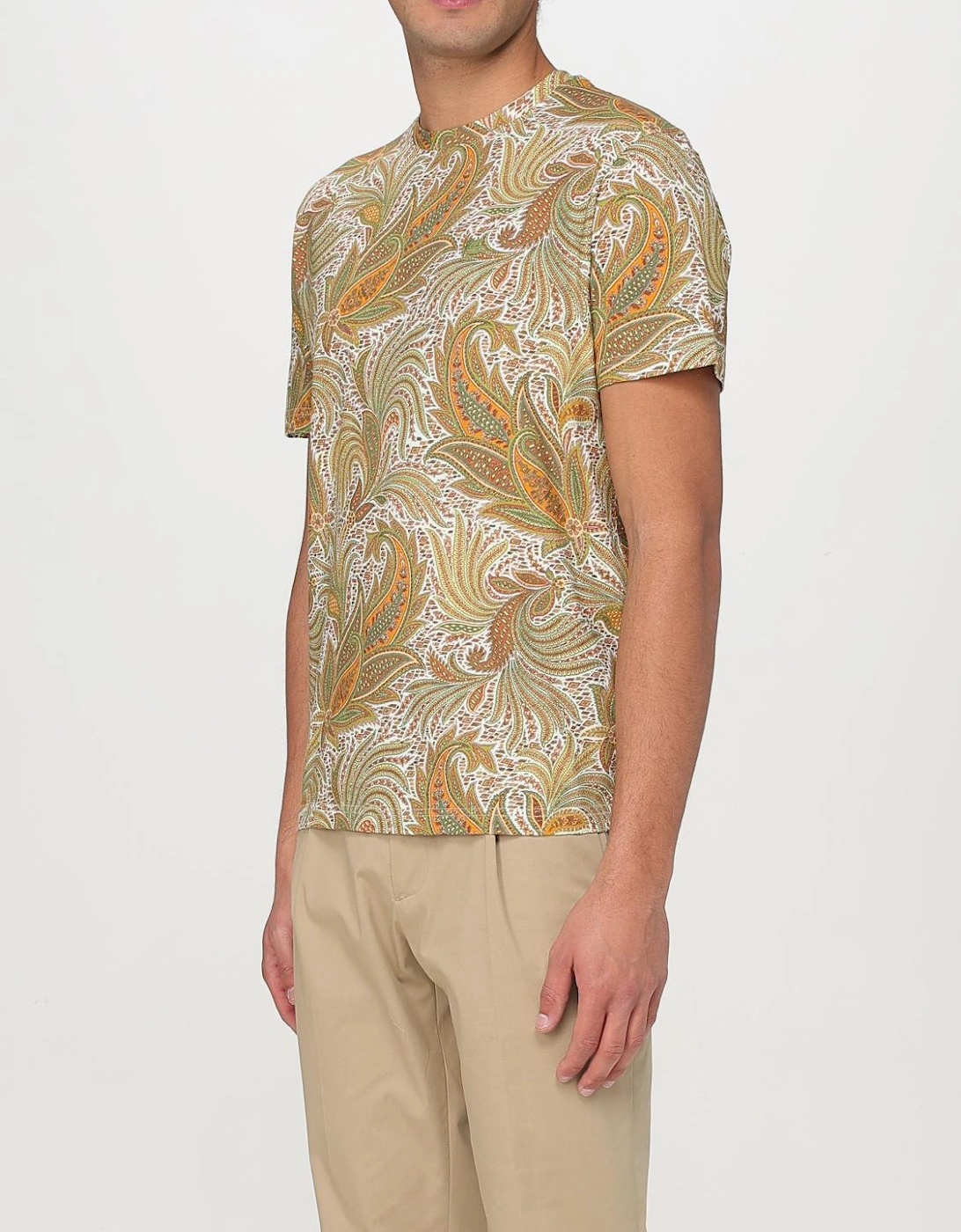 Paisley Print Short Sleeve Tee