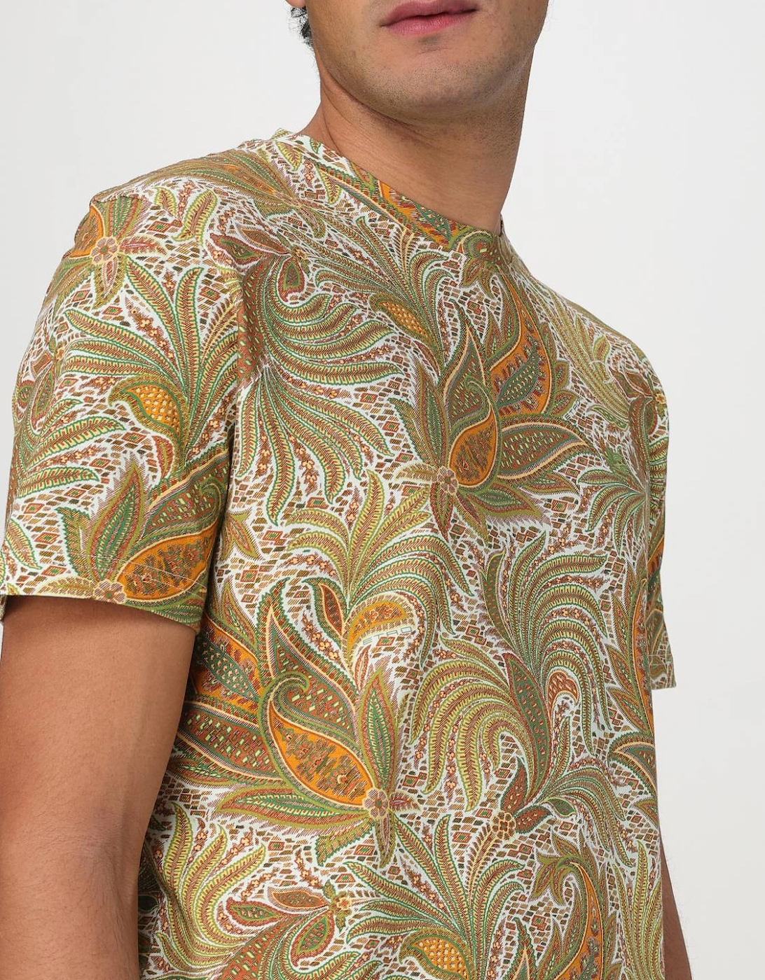 Paisley Print Short Sleeve Tee