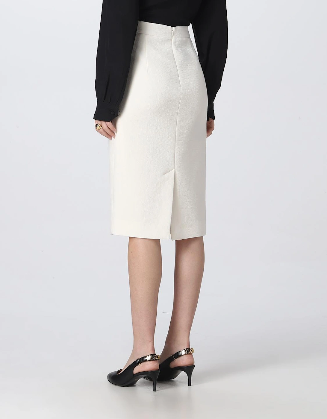 Pencil Skirt with Gold Accents