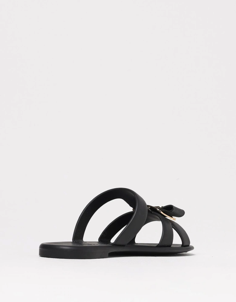 Bow Accent Flat Sandals