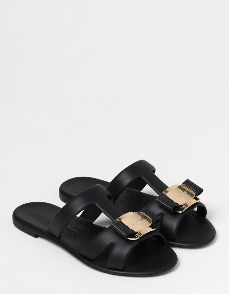 Bow Accent Flat Sandals