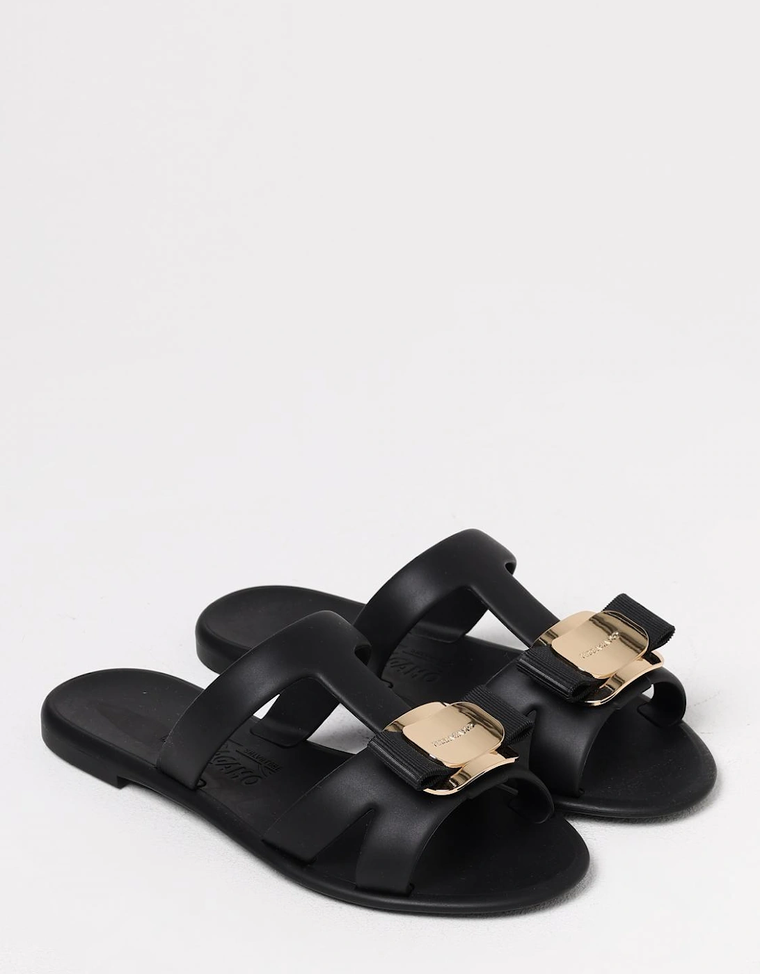 Bow Accent Flat Sandals