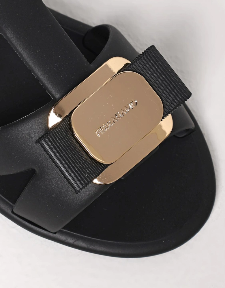Bow Accent Flat Sandals
