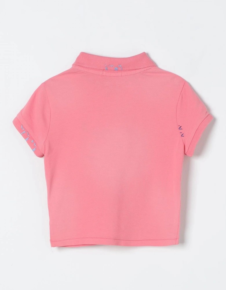 Knotted Hem Polo Shirt