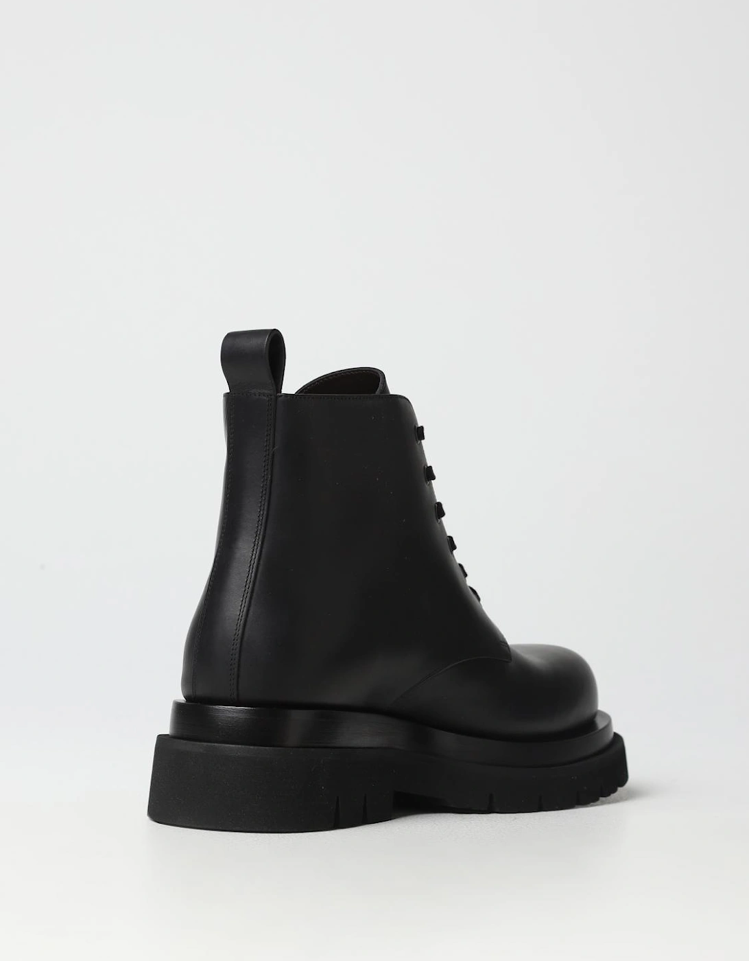 Laceup Leather Boots Padded Sole