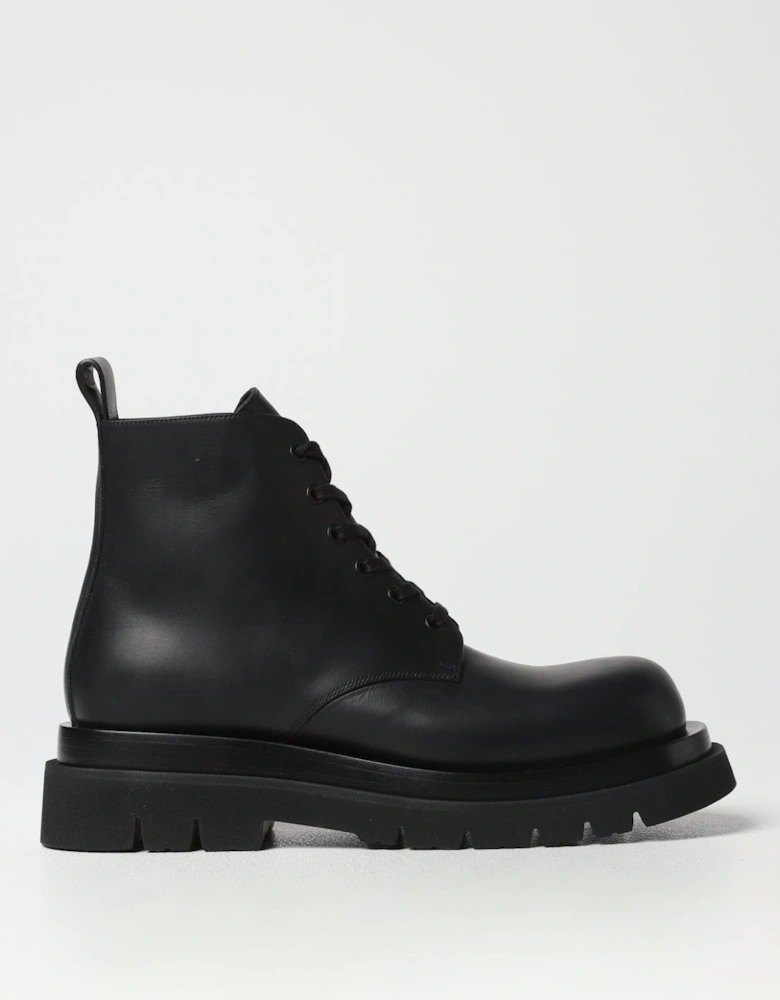 Laceup Leather Boots Padded Sole