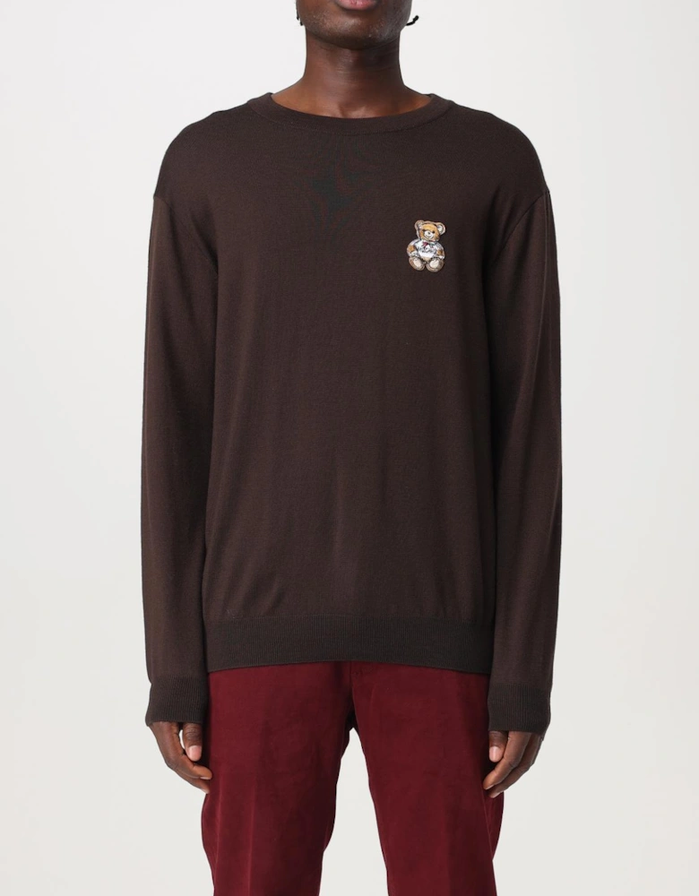 Teddy Bear Appliqu Pullover Sweater