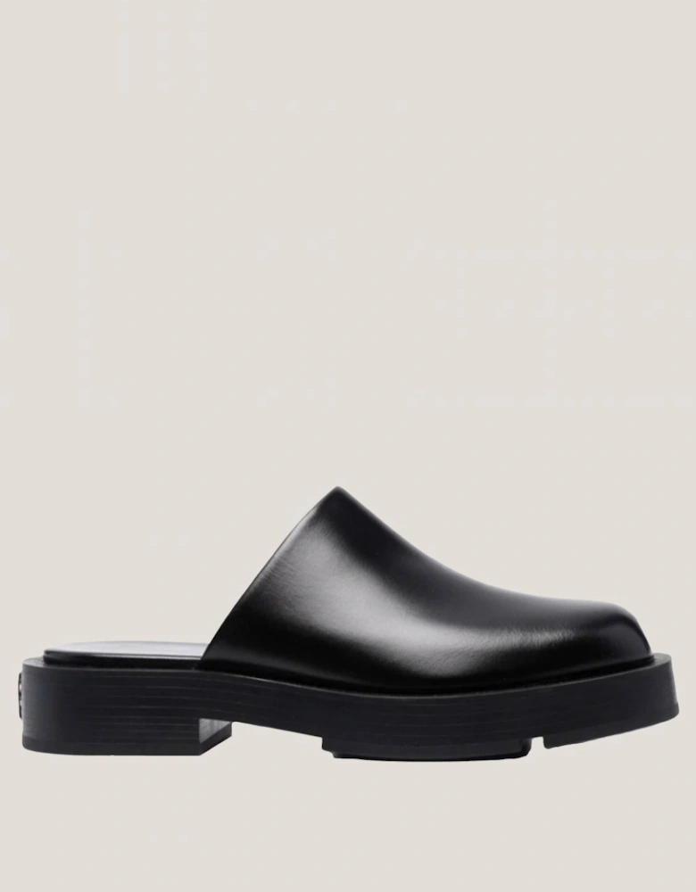 Platform Leather Mules Platform Design