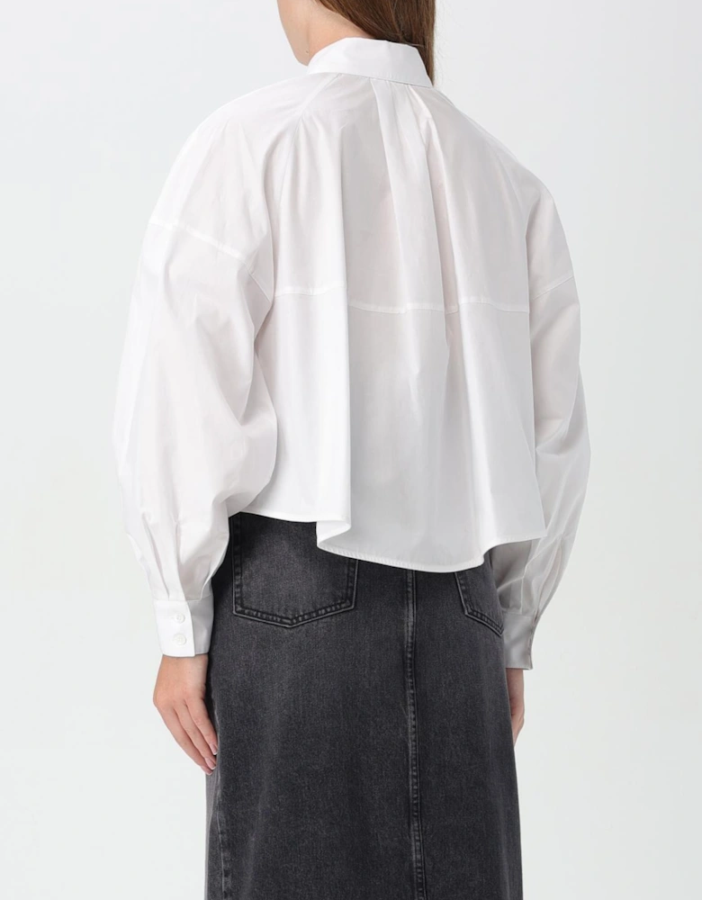 Cropped Poplin Shirt Relaxed Fit