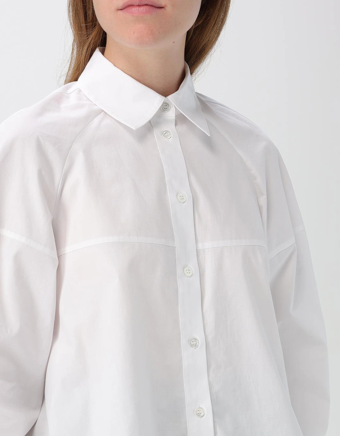 Cropped Poplin Shirt Relaxed Fit