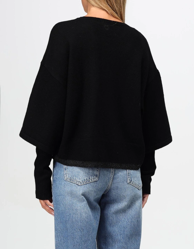 Cropped Merino Wool Sweater