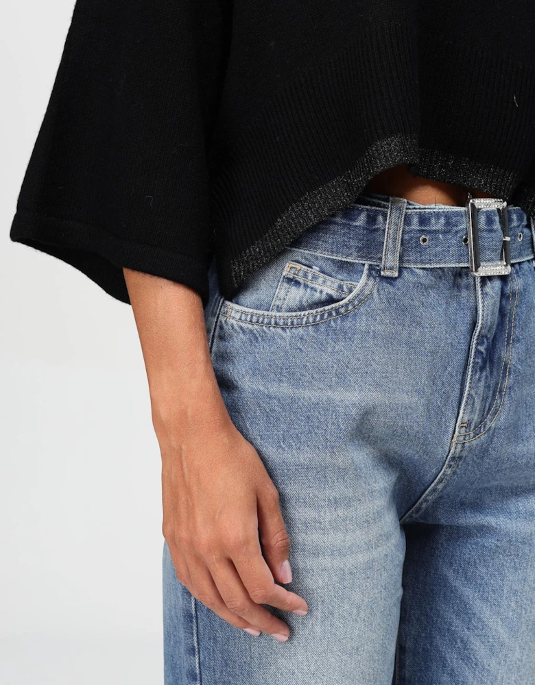 Cropped Merino Wool Sweater