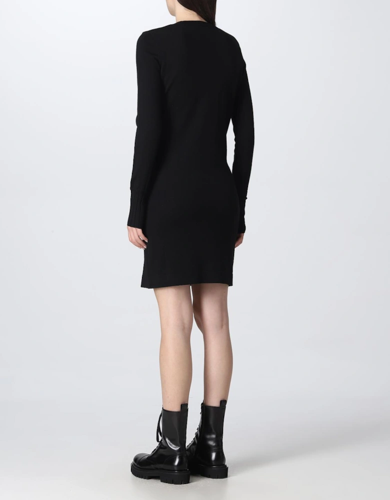Knit Mini Dress with Logo