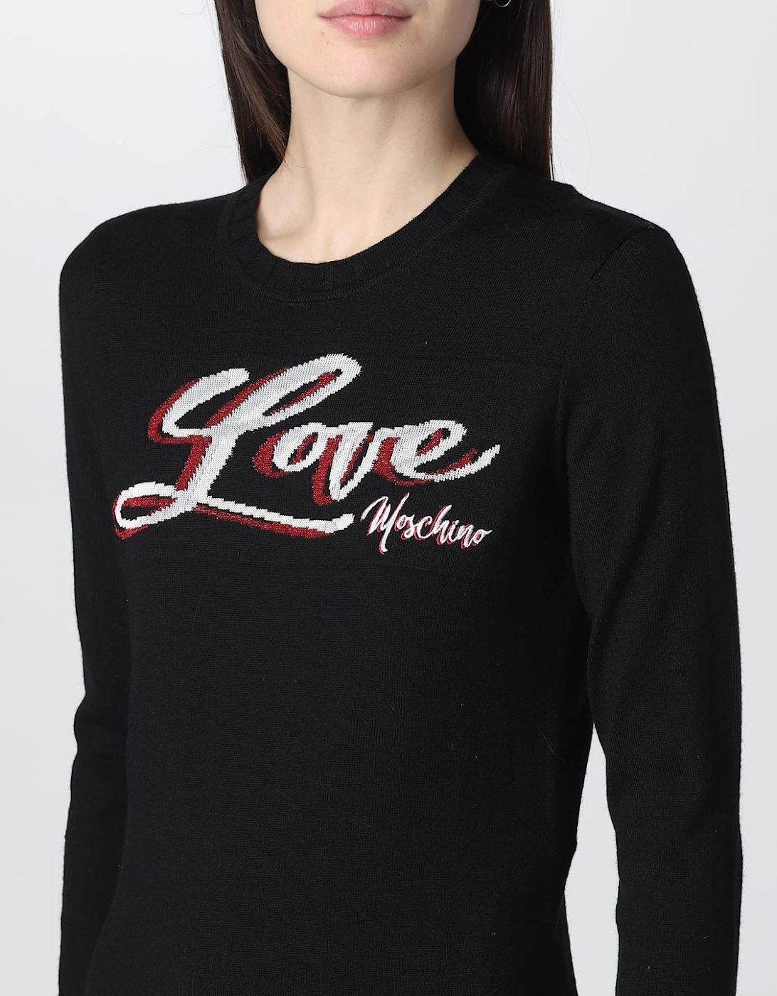 Knit Mini Dress with Logo