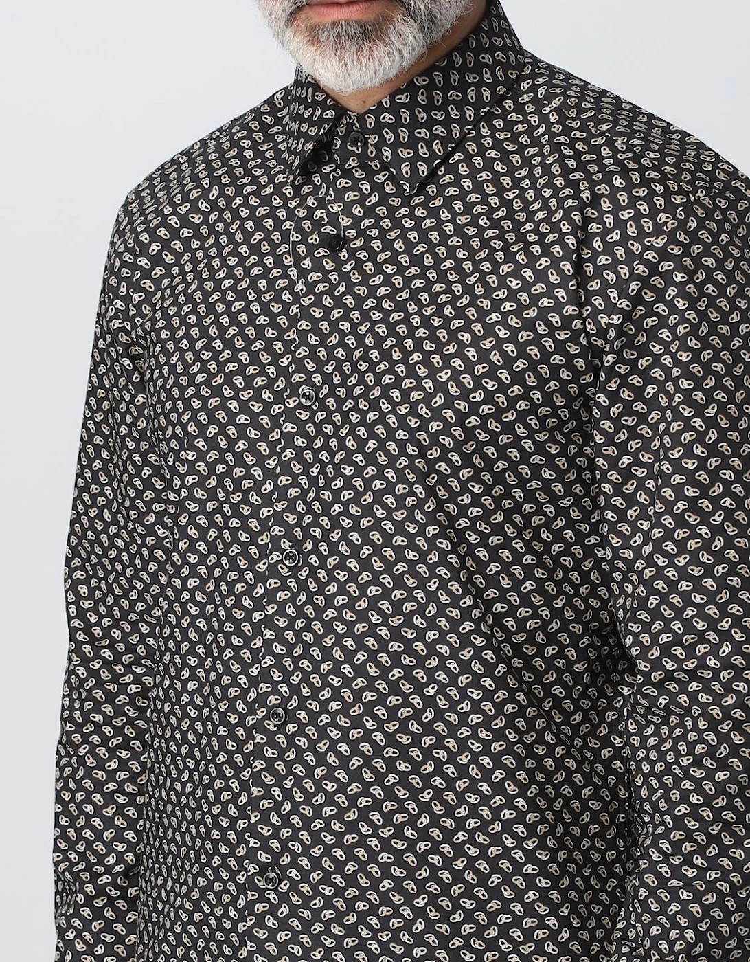 Paisley Print Dress Shirt