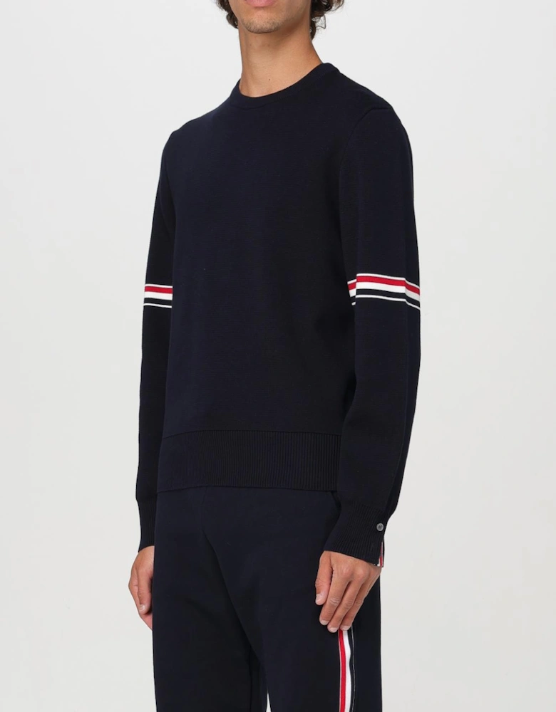 Crew Neck Sweater Grosgrain Taping