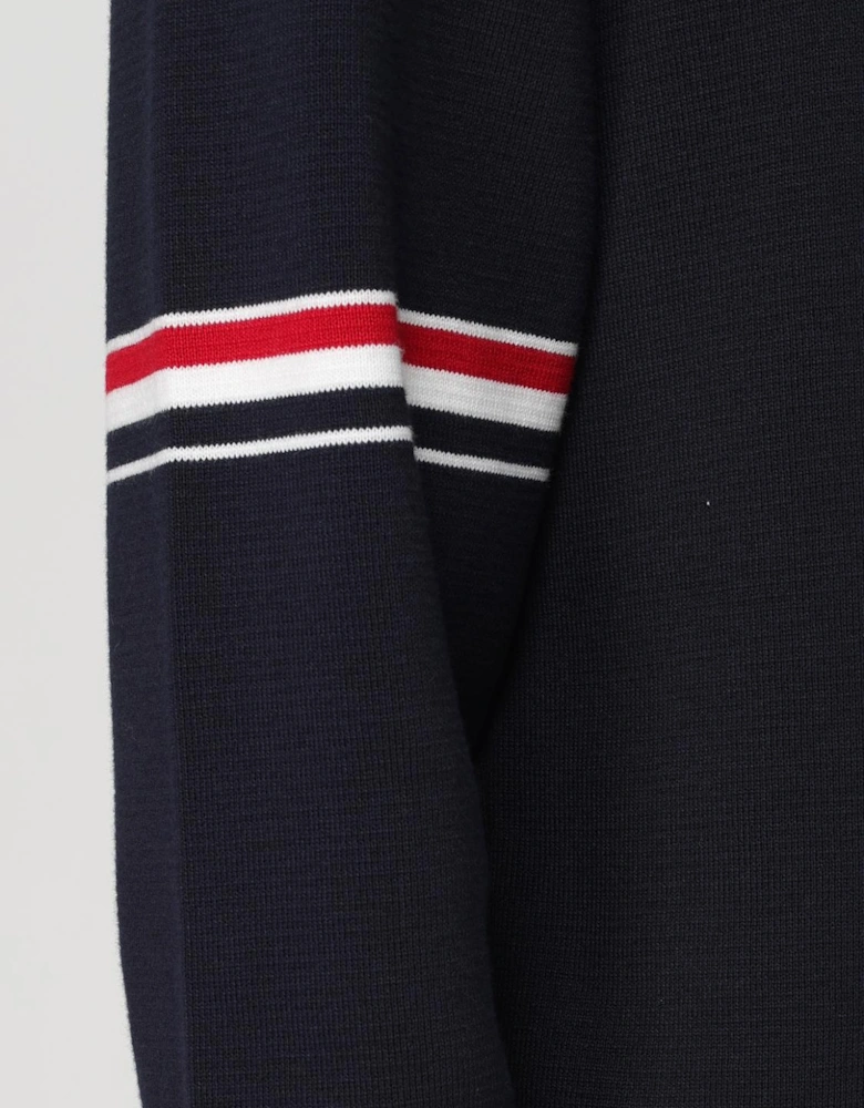 Crew Neck Sweater Grosgrain Taping