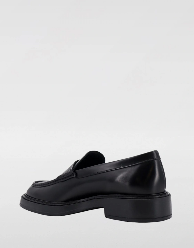 Leather Penny Loafers Chunky Sole
