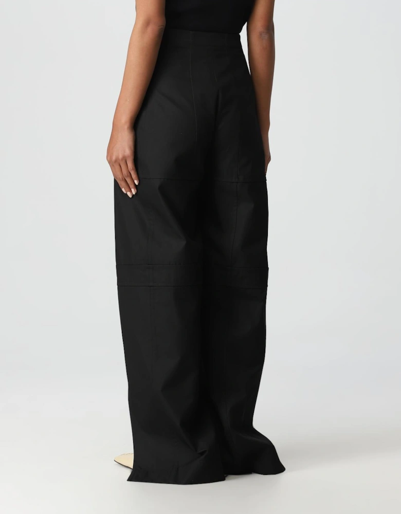Wide Leg Cotton Trousers