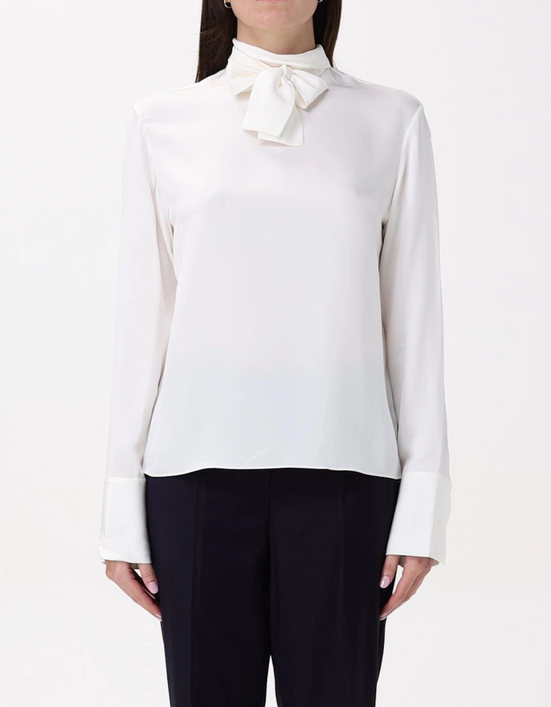 High Neck Long Sleeve Blouse