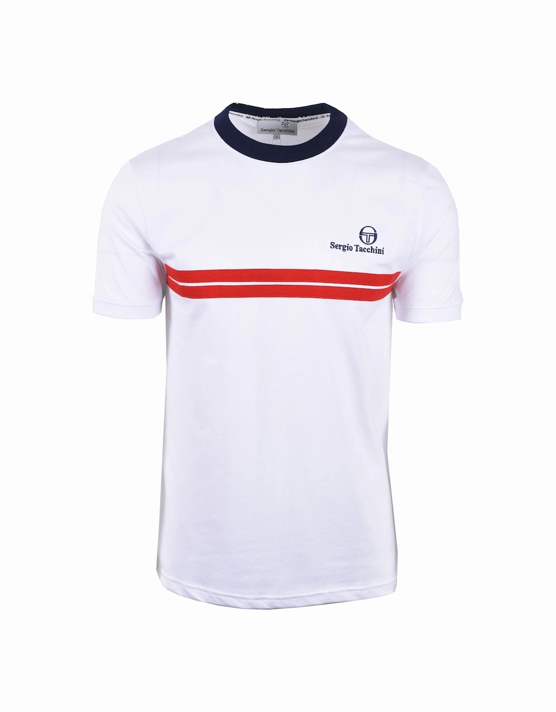 New Supermac T-shirt White/Maritime Blue/Adrenaline Rush, 4 of 3