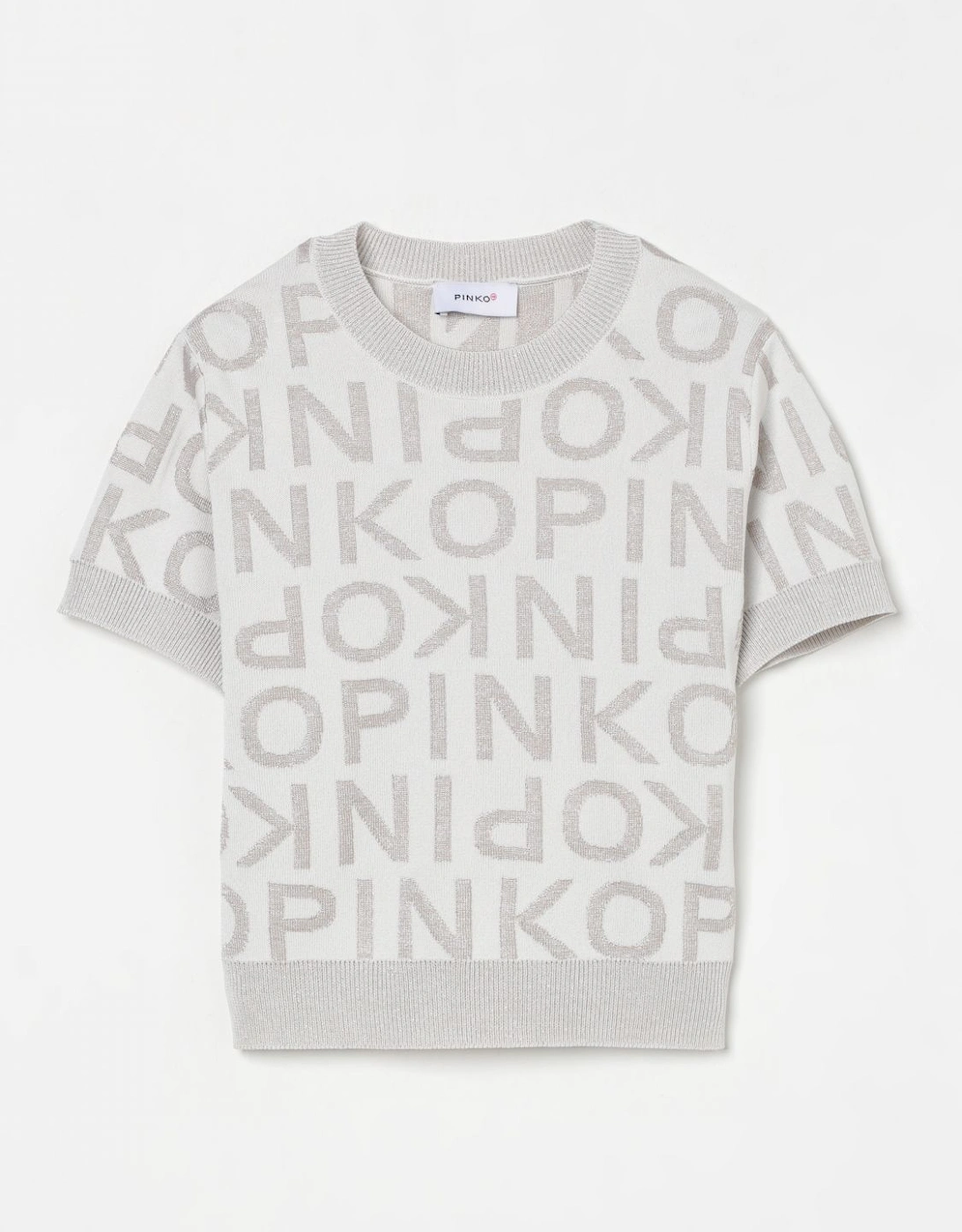 Logo Knit Short Sleeve Sweater