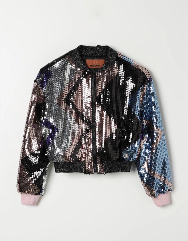 Sequin Bomber Jacket