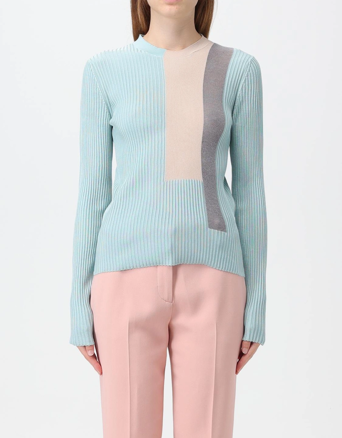 Ribbed Knit Colorblock Sweater, 6 of 5