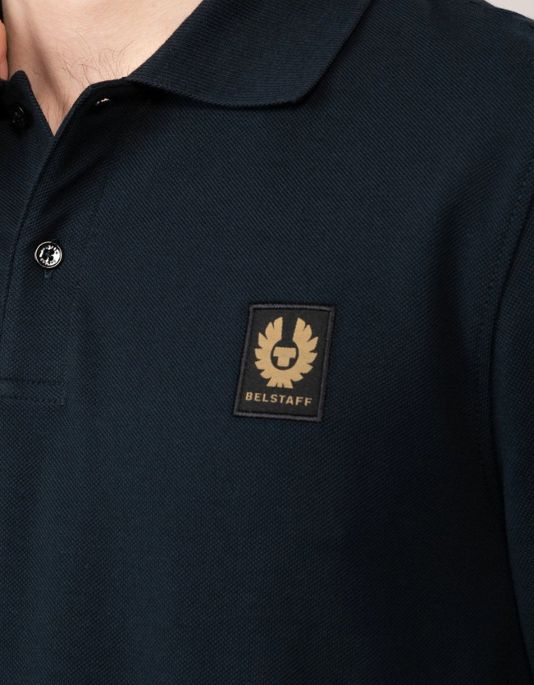 Long Sleeved Mens Essentials Polo