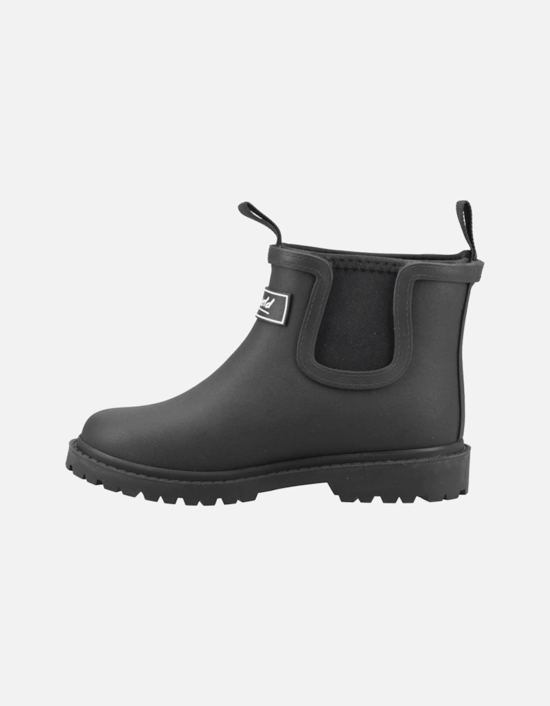 Barton Synthetic Black Wellington Boots