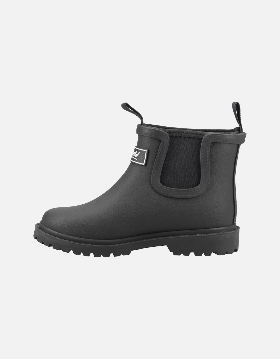 Barton Synthetic Black Wellington Boots