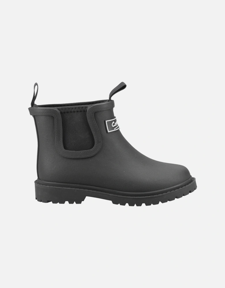 Barton Synthetic Black Wellington Boots