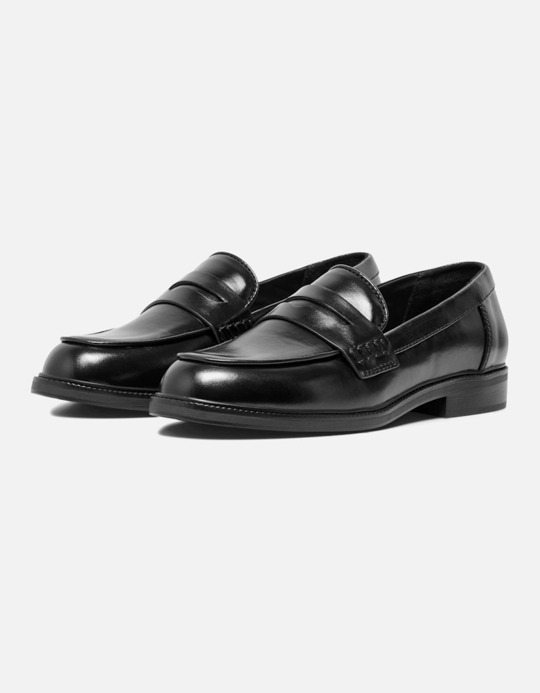 LUX-1 Polyurethane Women's Black Loafers