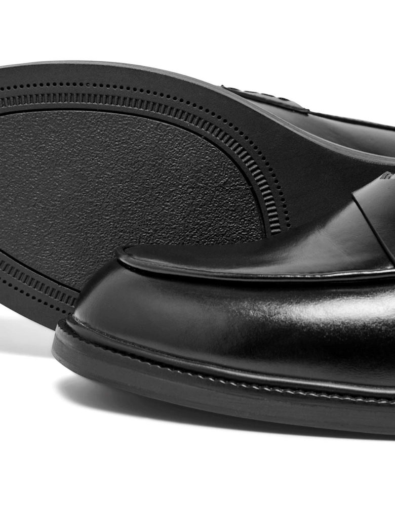 LUX-1 Polyurethane Women's Black Loafers