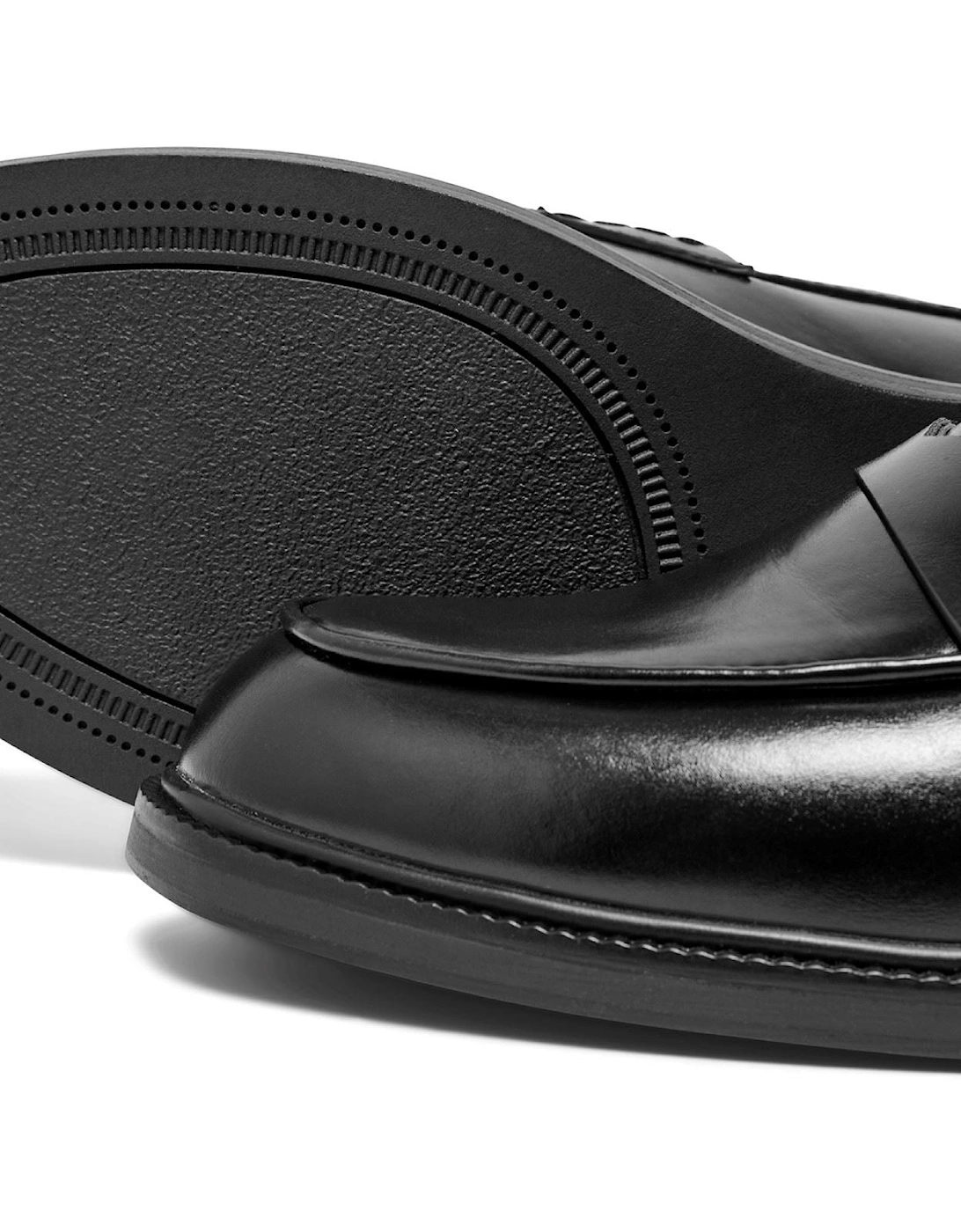 LUX-1 Polyurethane Women's Black Loafers