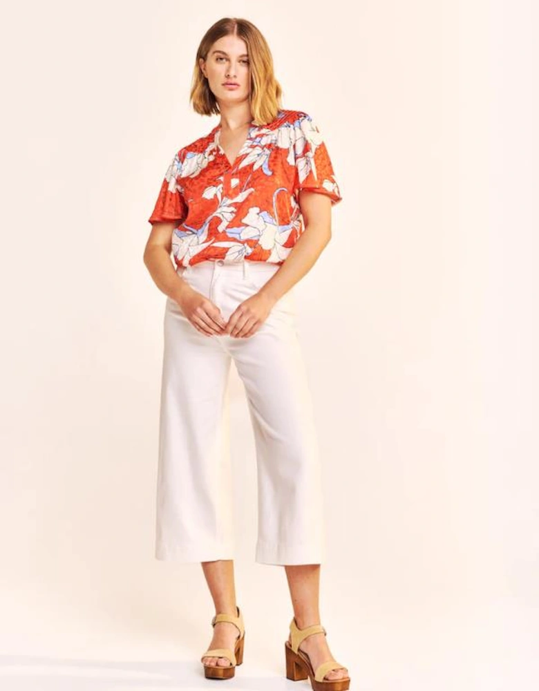 Parma Cropped Jeans - Ecru