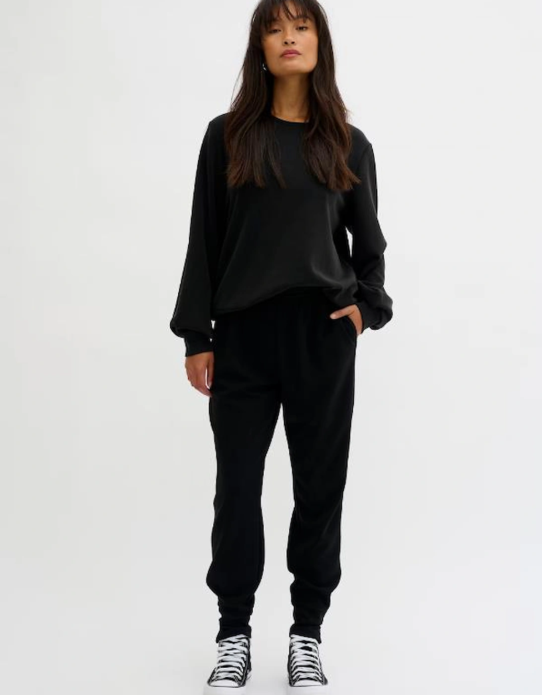 23 THE SWEAT BLOUSE - BLACK
